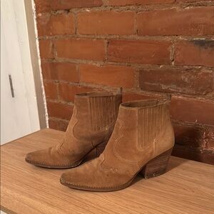 Brown Suede Ankle Boots